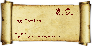 Mag Dorina névjegykártya